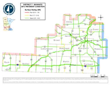 DISTRICT 7 - MANKATO 2013 PAVEMENT CONDITION 67 