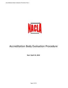 Microsoft Word - NACLA Evaluation Procedure - REV C.doc