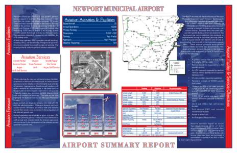 Newport Municipal (M19) is a city owned, general aviation airport in northeast Arkansas. Located 5 miles from the city center, the airport occupies 331 acres. There are two runways located at the airport; Runway[removed]is