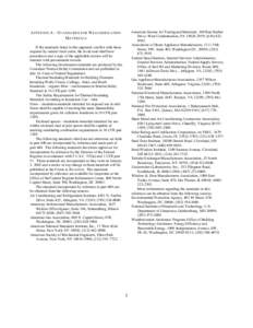 American Society for Testing and Materials, 100 Barr Harbor Drive, West Conshohocken, PA[removed]; ([removed]Association of Home Appliance Manufacturers, 1111 19th Street, NW, Suite 402, Washington DC, 20036; (202