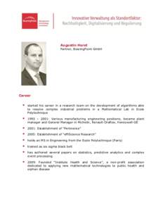 Augustin Huret  Partner, BearingPoint GmbH Career