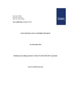 Microsoft Word - ESA_BXL-#[removed]v3-Final_Non-confidential_version_of_Decision_387_11_COL_-_ENGLISH