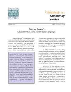 community stories January 2005 ISBN #[removed]