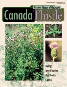 Botany / Cirsium arvense / Carduus nutans / Herbicide / Weed control / Weed / Thistle / Carduus acanthoides / Cirsium / Invasive plant species / Agriculture / Biology