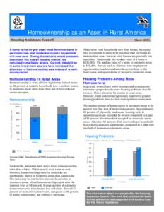 Microsoft Word - Homeownership as an Asset in Rural America.doc