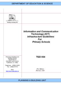 Information and Communication Technology (ICT) Infrastructure Guidelines for Primary Schools