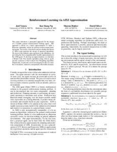 Reinforcement Learning via AIXI Approximation Joel Veness Kee Siong Ng  Marcus Hutter