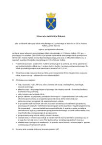 Uniwersytet Jagielloński w Krakowie  jako użytkownik wieczysty lokalu mieszkalnego nr 2, położonego w budynku nr 110 w Polance Hallera, gmina Skawina ogłasza postępowanie ofertowe na zbycie prawa własności samodz