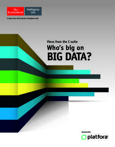 A report from the Economist Intelligence Unit  Views from the C-suite Who’s big on