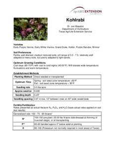 Kohlrabi | Commercial and Specialty Crop Guides