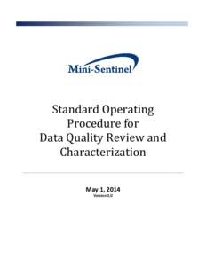 Standard Operating Procedure for Data Quality Review and Characterization