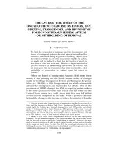 Case law / Immigration and Naturalization Service v. Cardoza-Fonseca / Immigration and Naturalization Service v. Stevic / Immigration Equality / Well-Founded Fear / Asylum in the United States / Refugee law / United States Citizenship and Immigration Services / Refugee / Right of asylum / Immigration / Law