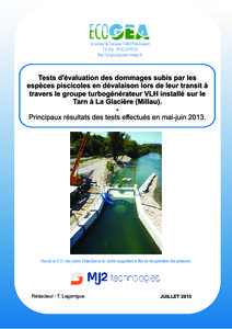 Microsoft Word - ECOGEA_Note préliminaire concernant les tests sur la VLH de La Glacière à Millau_V3