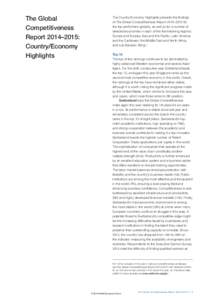 Competitiveness / AccountAbility / Economic growth / National Competitiveness Report of Armenia / European Round Table of Industrialists / Economics / Economic policy / Global Competitiveness Report