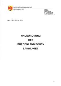 BURGEN TANDISCHER TANDTAG LANDTAGSDIREKTION Landhaus  Europaplatz I