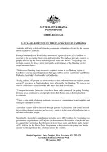 Microsoft Word - Australia Responds to the Flood Crisis in Cambodia.doc