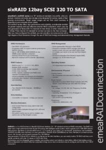 sixRAID 12bay SCSI 320 TO SATA  RAID Architecture RAID Management