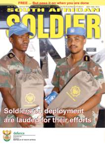 Africa / Languages of Africa / Tsonga language / South African National Defence Force