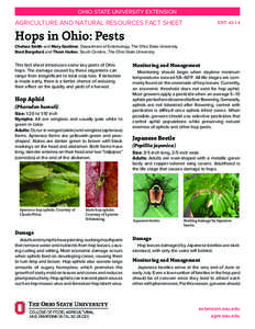 OHIO STATE UNIVERSITY EXTENSION  AGRICULTURE AND NATURAL RESOURCES FACT SHEET ENT-43-14