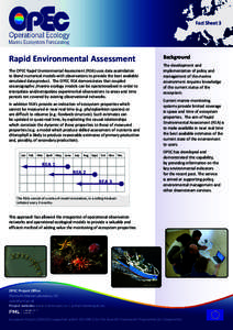 Fact Sheet 3  Rapid Environmental Assessment Background The development and