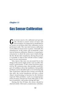 Chapter  Chapter 11 Gas Sensor Calibration