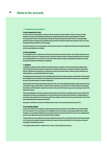 080  Notes to the accounts 1 Principal accounting policies A Basis of preparation of accounts