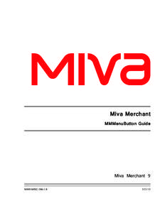 Miva Merchant MMMenuButton Guide Miva Merchant 9 MM9-MISC