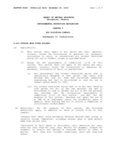 ADOPTED RULE – Effective Date: December 29, 2014  Page 1 of 8 AGENCY OF NATURAL RESOURCES Montpelier, Vermont