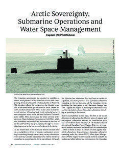 Arctic Sovereignty, Submarine Operations and Water Space Management
