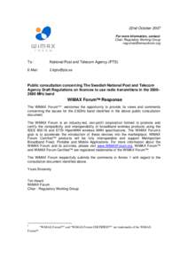 Microsoft Word - Swedish WiMAX Forum  response _final.doc