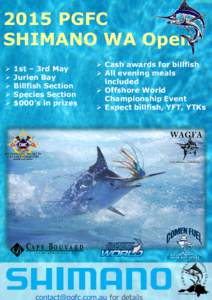 2015 PGFC SHIMANO WA Open    