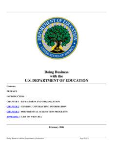 Doing Business with the US Department of Education (PDF)