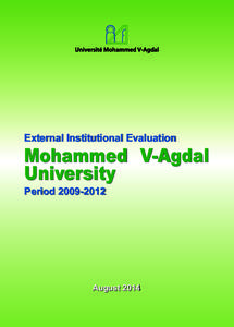 Agdal / Ethics / Thought / Sociology / Impact assessment / Evaluation methods / Evaluation / Mohammed V University