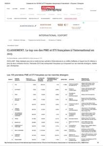 Classement_ reduit les 100 PME et ETI français...international - L'Express L'Entreprise