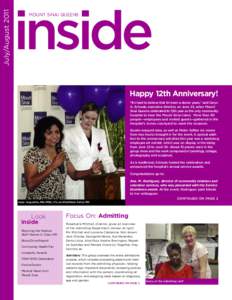 July/Augustinside MOUNT SINAI QUEENS  Happy 12th Anniversary!