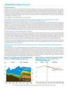 AEO2014 Early Release Overview Executive summary Projections in the Annual Energy Outlook[removed]AEO2014) Reference case focus on the factors that shape U.S. energy markets