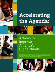 Accelerating the Agenda: Actions to Improve America’s