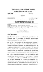 HIGH COURT OF CHHATTISGARH AT BILASPUR CRIMINAL APPEAL NO[removed]OF 2003 APPELLANT