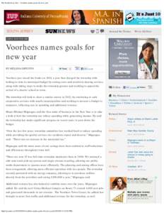 The South Jersey Sun - Voorhees names goals for new year