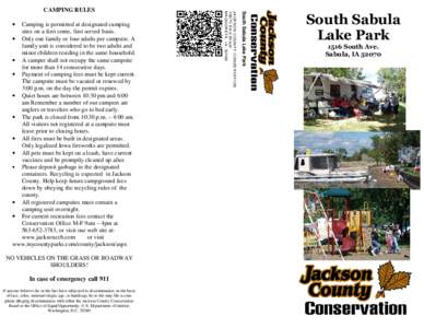 Action / Knowledge / Human behavior / Sabula /  Iowa / Camping / Campsite