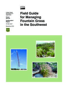 Field Guide for Managing Fountain Grass in the Southwest