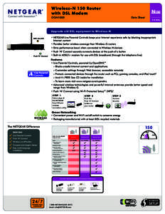 Wireless-N 150 Router with DSL Modem N150  DGN1000