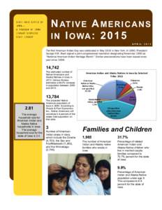 N AT I V E A M E R I C A N S I N I O WA : STATE DATA CENTER OF IOWA— A PROGRAM OF IOWA