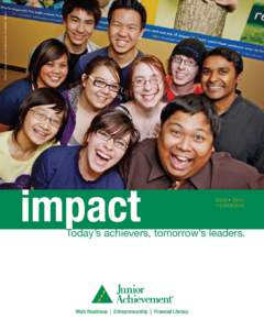 Photo courtesy of Junior Achievement of Northern Alberta  impact ÓääÊUÊÓä£ä YEARBOOK