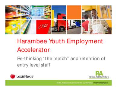 Harambee Youth Employment Accelerator Re-thinking “the match” and retention of entry level staff  RETAIL ASSOCIATION EMPLOYMENT CONFERENCE 17 SEPTEMBER 2014