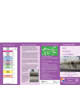 Mapwork based on Ordnance Survey Licence number[removed]Designed by Derek Munn Photographs from Elspeth Urquhart Text from David McAdam, and Lothian and Borders GeoConservation