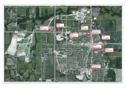 Chanute, KS - Odor Sampling Map