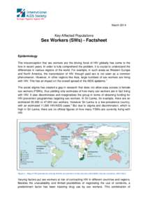 March[removed]Key Affected Populations Sex Workers (SWs) - Factsheet
