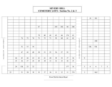 SEVERY HILL CEMETERY LOTS - Section No. 2 & 