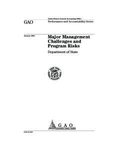 D01252.book Page 1 Tuesday, January 16, [removed]:02 PM  United States General Accounting Office GAO